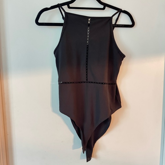 H&M Tops - Black High-Neck Bodysuit